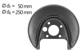 AIC 54703 - CHAPA PROTECTORA CONTRA SALPICADURAS, DISCO DE FRENO
