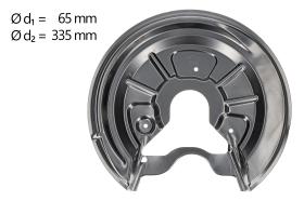 AIC 54847 - CHAPA PROTECTORA CONTRA SALPICADURAS, DISCO DE FRENO