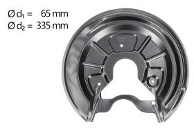 AIC 54848 - CHAPA PROTECTORA CONTRA SALPICADURAS, DISCO DE FRENO