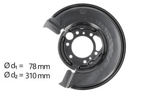 AIC 55098 - CHAPA PROTECTORA CONTRA SALPICADURAS, DISCO DE FRENO