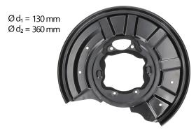 AIC 55102 - CHAPA PROTECTORA CONTRA SALPICADURAS, DISCO DE FRENO