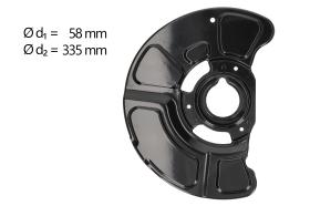 AIC 55196 - CHAPA PROTECTORA CONTRA SALPICADURAS, DISCO DE FRENO