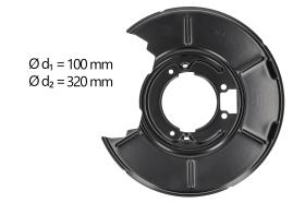 AIC 55499 - CHAPA PROTECTORA CONTRA SALPICADURAS, DISCO DE FRENO