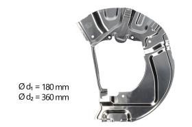 AIC 55502 - CHAPA PROTECTORA CONTRA SALPICADURAS, DISCO DE FRENO