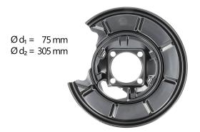AIC 55686 - CHAPA PROTECTORA CONTRA SALPICADURAS, DISCO DE FRENO