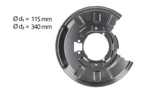 AIC 55910 - CHAPA PROTECTORA CONTRA SALPICADURAS, DISCO DE FRENO