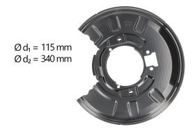 AIC 55911 - CHAPA PROTECTORA CONTRA SALPICADURAS, DISCO DE FRENO