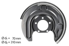 AIC 55976 - CHAPA PROTECTORA CONTRA SALPICADURAS, DISCO DE FRENO