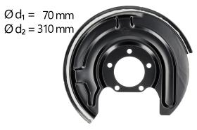 AIC 55977 - CHAPA PROTECTORA CONTRA SALPICADURAS, DISCO DE FRENO