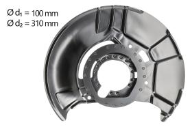 AIC 55979 - CHAPA PROTECTORA CONTRA SALPICADURAS, DISCO DE FRENO
