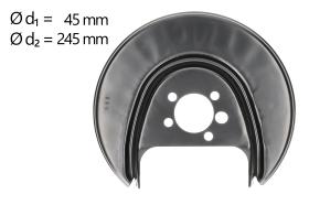 AIC 56016 - CHAPA PROTECTORA CONTRA SALPICADURAS, DISCO DE FRENO