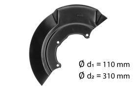 AIC 56017 - CHAPA PROTECTORA CONTRA SALPICADURAS, DISCO DE FRENO