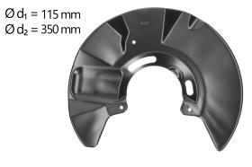 AIC 56019 - CHAPA PROTECTORA CONTRA SALPICADURAS, DISCO DE FRENO