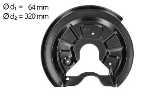 AIC 56163 - CHAPA PROTECTORA CONTRA SALPICADURAS, DISCO DE FRENO