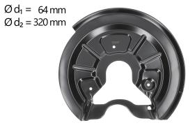 AIC 56164 - CHAPA PROTECTORA CONTRA SALPICADURAS, DISCO DE FRENO