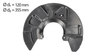 AIC 56166 - CHAPA PROTECTORA CONTRA SALPICADURAS, DISCO DE FRENO