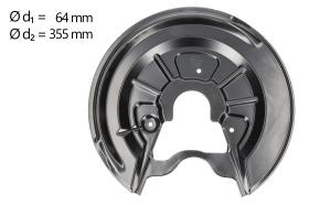 AIC 56167 - CHAPA PROTECTORA CONTRA SALPICADURAS, DISCO DE FRENO