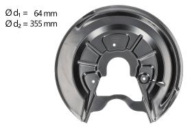 AIC 56168 - CHAPA PROTECTORA CONTRA SALPICADURAS, DISCO DE FRENO