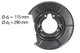 AIC 56247 - CHAPA PROTECTORA CONTRA SALPICADURAS, DISCO DE FRENO