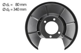 AIC 56326 - CHAPA PROTECTORA CONTRA SALPICADURAS, DISCO DE FRENO
