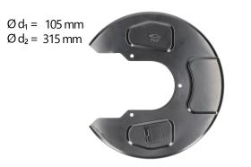 AIC 56412 - CHAPA PROTECTORA CONTRA SALPICADURAS, DISCO DE FRENO