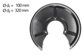 AIC 56581 - CHAPA PROTECTORA CONTRA SALPICADURAS, DISCO DE FRENO
