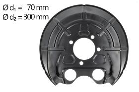 AIC 56695 - CHAPA PROTECTORA CONTRA SALPICADURAS, DISCO DE FRENO