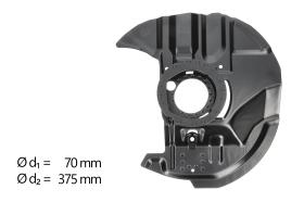 AIC 56984 - CHAPA PROTECTORA CONTRA SALPICADURAS, DISCO DE FRENO