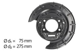 AIC 57009 - CHAPA PROTECTORA CONTRA SALPICADURAS, DISCO DE FRENO