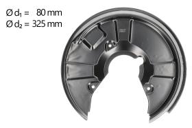 AIC 57066 - CHAPA PROTECTORA CONTRA SALPICADURAS, DISCO DE FRENO