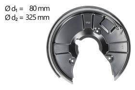 AIC 57067 - CHAPA PROTECTORA CONTRA SALPICADURAS, DISCO DE FRENO