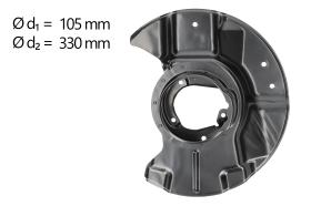 AIC 57126 - CHAPA PROTECTORA CONTRA SALPICADURAS, DISCO DE FRENO