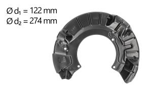 AIC 57128 - CHAPA PROTECTORA CONTRA SALPICADURAS, DISCO DE FRENO