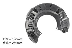 AIC 57129 - CHAPA PROTECTORA CONTRA SALPICADURAS, DISCO DE FRENO