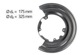 AIC 57487 - CHAPA PROTECTORA CONTRA SALPICADURAS, DISCO DE FRENO
