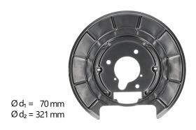 AIC 57580 - CHAPA PROTECTORA CONTRA SALPICADURAS, DISCO DE FRENO