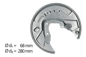 AIC 57581 - CHAPA PROTECTORA CONTRA SALPICADURAS, DISCO DE FRENO