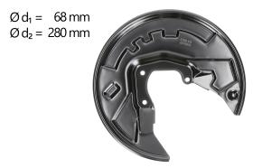 AIC 57582 - CHAPA PROTECTORA CONTRA SALPICADURAS, DISCO DE FRENO
