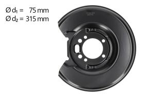 AIC 57608 - CHAPA PROTECTORA CONTRA SALPICADURAS, DISCO DE FRENO
