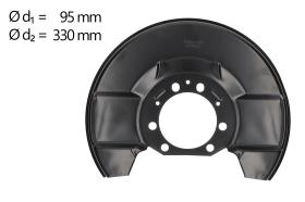 AIC 57612 - CHAPA PROTECTORA CONTRA SALPICADURAS, DISCO DE FRENO