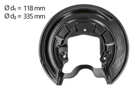 AIC 57691 - CHAPA PROTECTORA CONTRA SALPICADURAS, DISCO DE FRENO