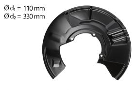 AIC 57763 - CHAPA PROTECTORA CONTRA SALPICADURAS, DISCO DE FRENO