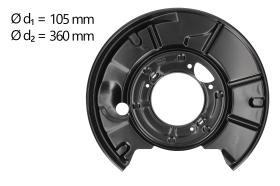 AIC 57764 - CHAPA PROTECTORA CONTRA SALPICADURAS, DISCO DE FRENO