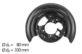 AIC 57837 - CHAPA PROTECTORA CONTRA SALPICADURAS, DISCO DE FRENO