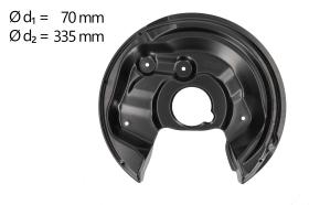 AIC 57842 - CHAPA PROTECTORA CONTRA SALPICADURAS, DISCO DE FRENO