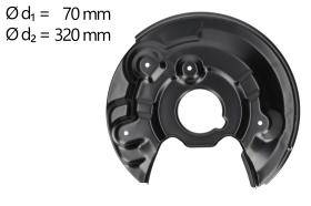 AIC 57843 - CHAPA PROTECTORA CONTRA SALPICADURAS, DISCO DE FRENO