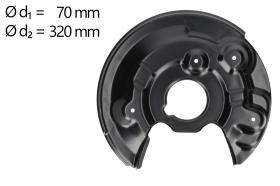 AIC 57844 - CHAPA PROTECTORA CONTRA SALPICADURAS, DISCO DE FRENO