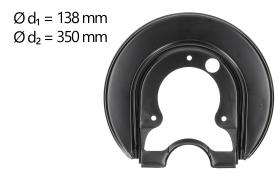 AIC 57845 - CHAPA PROTECTORA CONTRA SALPICADURAS, DISCO DE FRENO