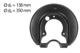 AIC 57846 - CHAPA PROTECTORA CONTRA SALPICADURAS, DISCO DE FRENO
