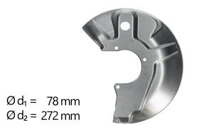 AIC 57848 - CHAPA PROTECTORA CONTRA SALPICADURAS, DISCO DE FRENO